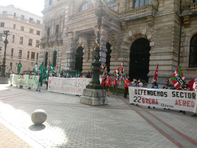 Manifestación de trabajadores de ITP Zamudio