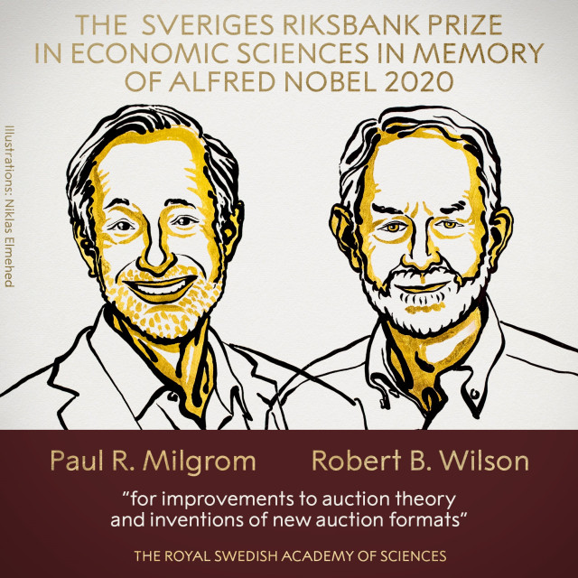 Paul R. Milgrom y Robert B Wilson, premios Nobel de Economía 2020