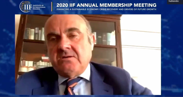 Vicepresidente del BCE, Luis de Guindos, en IIF Annual Membership Meetings