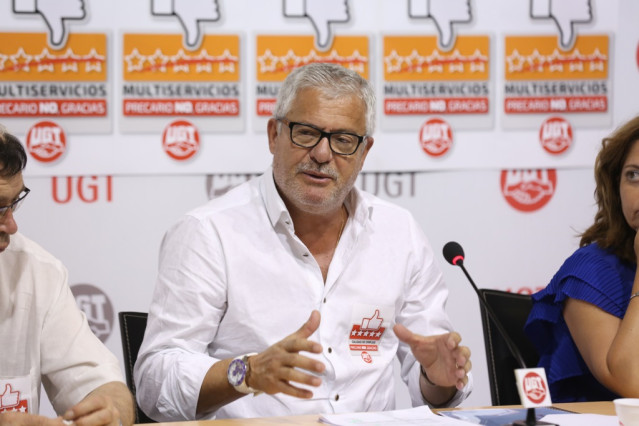 El secretario de Política Sindical de UGT, Gonzalo Pino