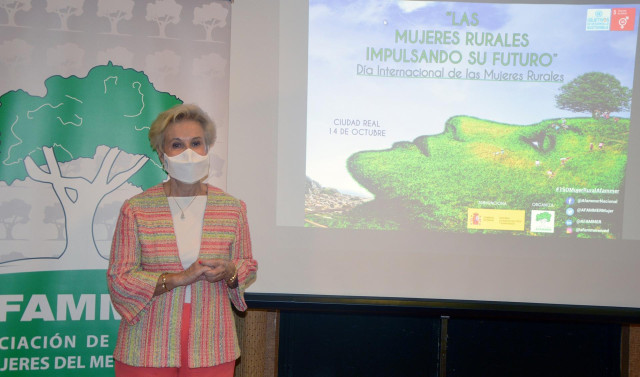 La presidenta nacional de AFAMMER, Carmen Quintanilla, ha anunciado la celebración de las jornadas 'Las Mujeres Rurales Impulsando su futuro',