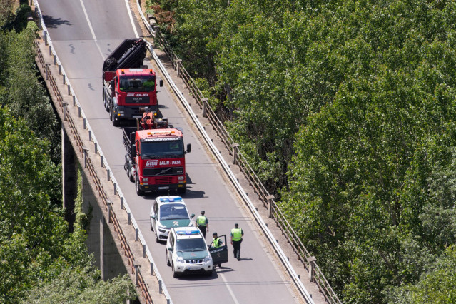 Imagen de un accidente mortal en Lugo.