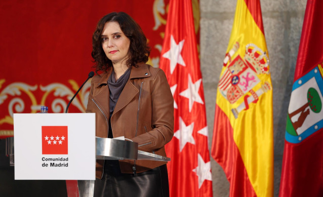 La presidenta de la Comunidad de Madrid, Isabel Díaz Ayuso