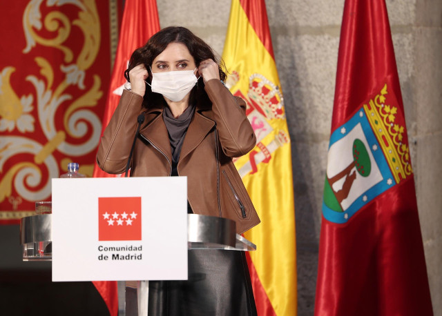 La presidenta de la Comunidad de Madrid, Isabel Díaz Ayuso