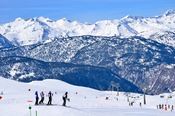 Imagen de la estación de esquí de Baqueira Beret