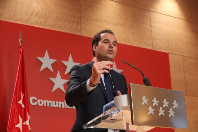 El vicepresidente, consejero de Deportes, Transparencia y portavoz de la Comunidad de Madrid, Ignacio Aguado