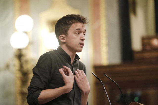 El portavoz de Más País-Equo en el Congreso, Íñigo Errejón, durante su intervención en una sesión plenaria en el Congreso de los Diputados, en Madrid (España), a 29 de septiembre de 2020.