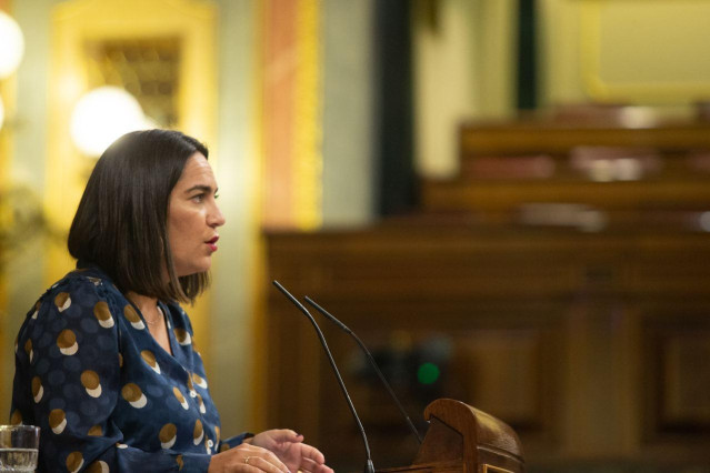 La diputada de Cs Mari Carmen Martínez, ante la tribunal del Pleno del Congreso