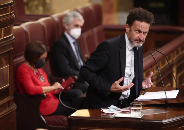 El portavoz adjunto de Ciudadanos en el Congreso de los Diputados, Edmundo Bal, interviene desde la tribuna en el hemiciclo.