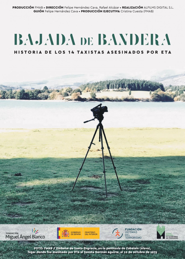 Cartel del documental 'Bajada de bandera' de la Fundación Miguel Ángel Blanco