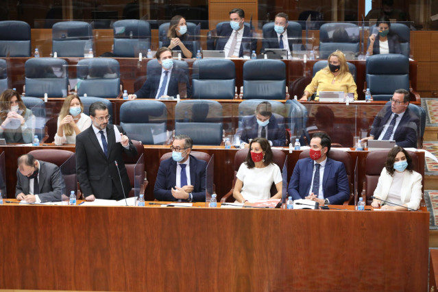 Sesión plenaria en la Asamblea de Madrid