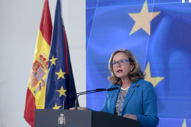 La vicepresidenta tercera del Gobierno y ministra de Asuntos Económicos y Transformación Digital, Nadia Calviño