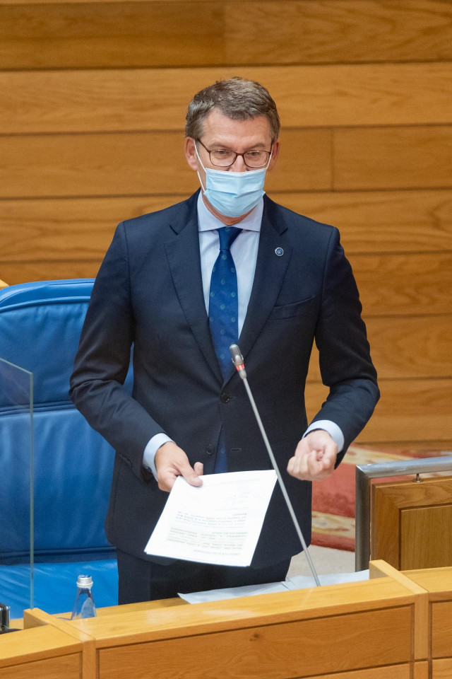 El presidente de la Xunta, Alberto Núñez Feijóo
