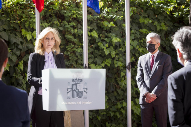 Susana Crisóstomo en el acto de toma de posesión del cargo de directora de Gabinete del ministro Fernando Grande-Marlaska