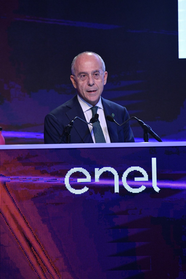 Francesco Starace, CEO de Enel, en la presentación del plan estratégico 2019