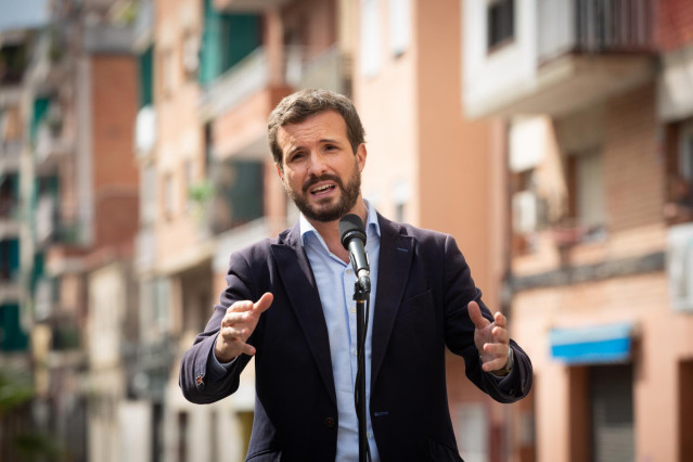 El presidente del Partido Popular, Pablo Casado.