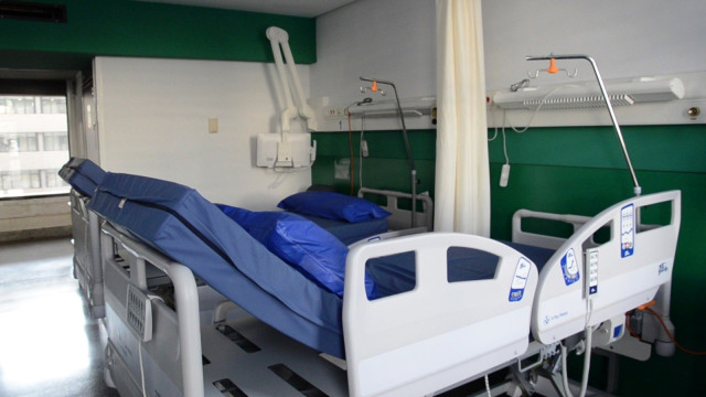 Una de las habitaciones del Hospital Dr. Negrín