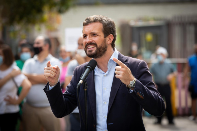 El presidente del Partido Popular, Pablo Casado.