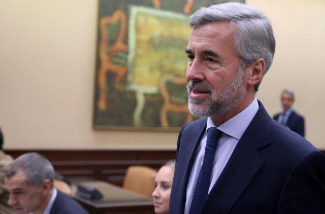 El exsecretario General del Partido Popular, Ángel Acebes, comparece en comisión de Investigación en el Congreso de los Diputados relativa a la presunta financiación ilegal del Partido Popular.