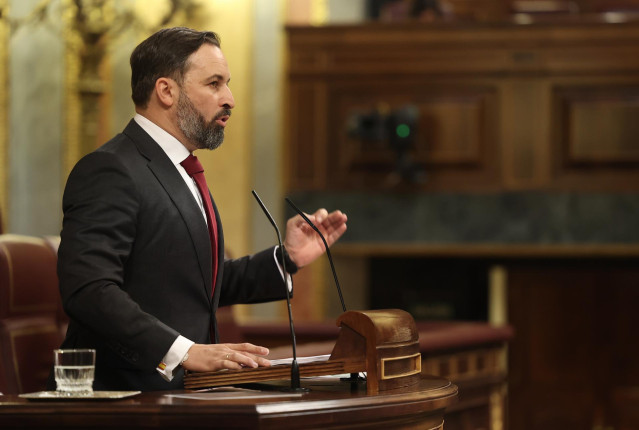El presidente de Vox, Santiago Abascal