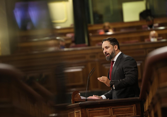 El presidente de VOX, Santiago Abascal.