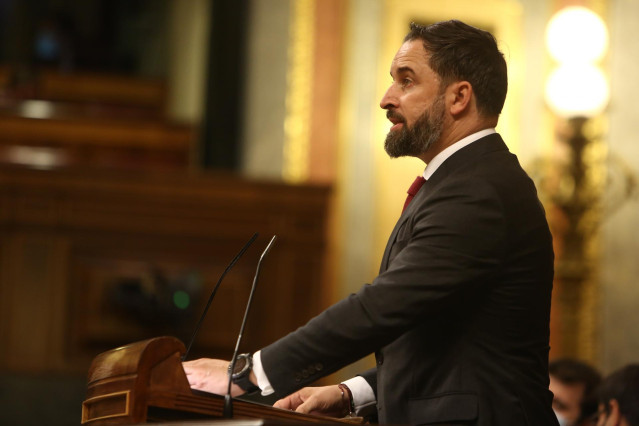 El presidente de Vox, Santiago Abascal