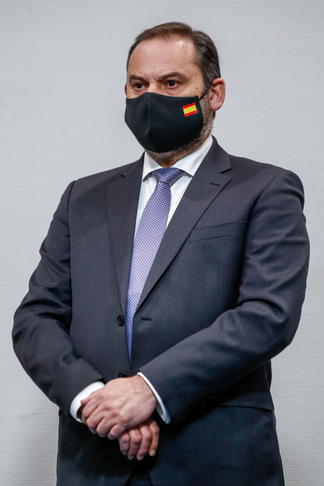 El ministro de Transportes, Movilidad y Agenda Urbana, José Luis Ábalos, durante el acto de firma del Protocolo General de Actuación de Agenda Urbana entre la Secretaría General de Agenda Urbana y Vivienda del Mitma y el Ayuntamiento de Fuenlabrada, en Fu