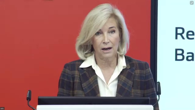 Consejera delegada de Bankinter, María Dolores Dancausa, en la presentación de resultados del tercer trimestre de 2020