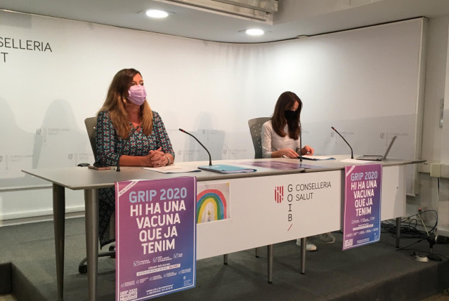 La consellera de Salud y Consumo, Patricia Gómez, y la asesora técnica del desconfinamiento, Margalida Frontera, en la rueda de prensa.