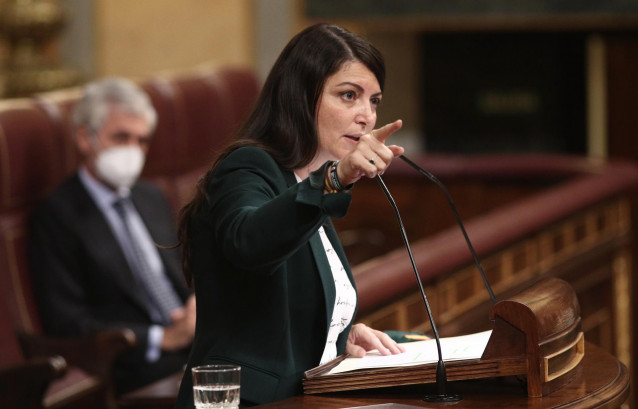 La portavoz parlamentaria de Vox, Macarena Olona.