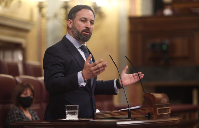 El presidente de Vox, Santiago Abascal