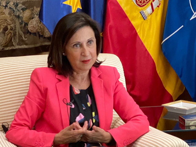 La ministra de Defensa, Margarita Robles, en entrevista con Europa Press