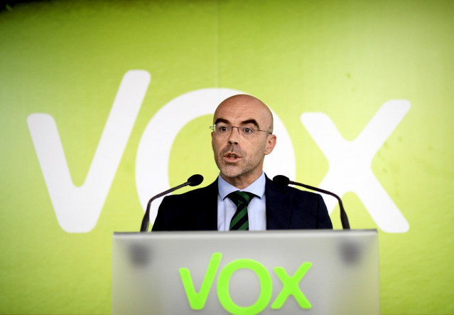 El eurodiputado y portavoz de Vox, Jorge Buxadé