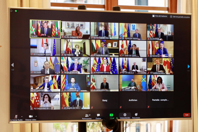 Imágenes de la presidenta Armengol durante la XXII Conferencia de Presidentes Autonómicos.