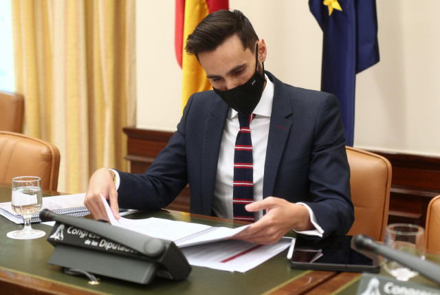 El secretario de Estado de Seguridad, Rafael Pérez, durante una comparecencia en la Comisión de Interior en el Congreso