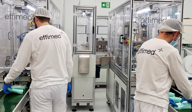 Trabajadores de la firma cordobesa Effimed.