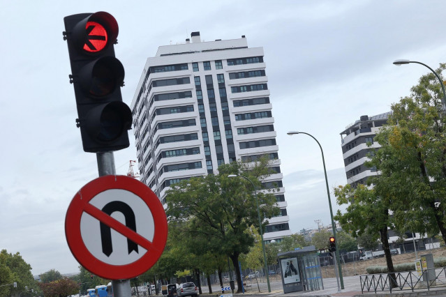 Edificio de viviendas en construcción en Madrid (España), a 20 de octubre de 2020.