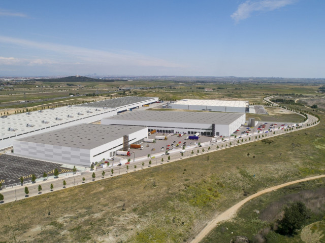 Imagen de un centro logístico en Getafe