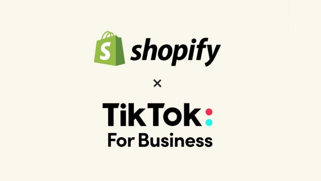 Logos de Shopify y TikTok.