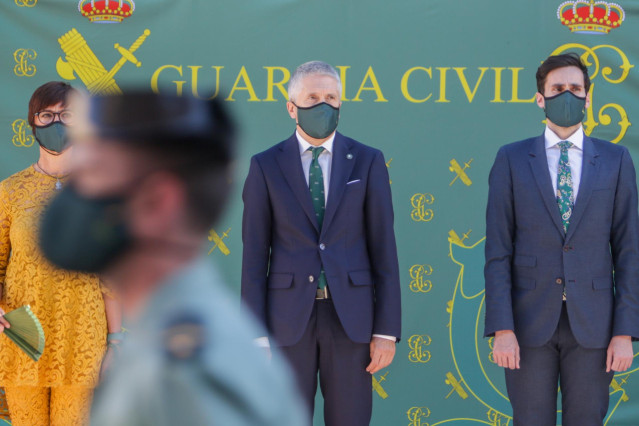 El ministro del Interior, Fernando Grande-Marlaska, preside un acto en la Dirección General de la Guardia Civil
