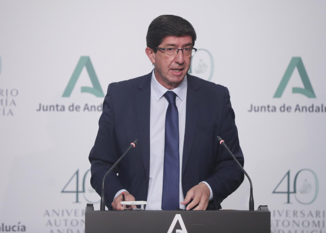 El vicepresidente de la Junta de Andalucía, Juan Marín