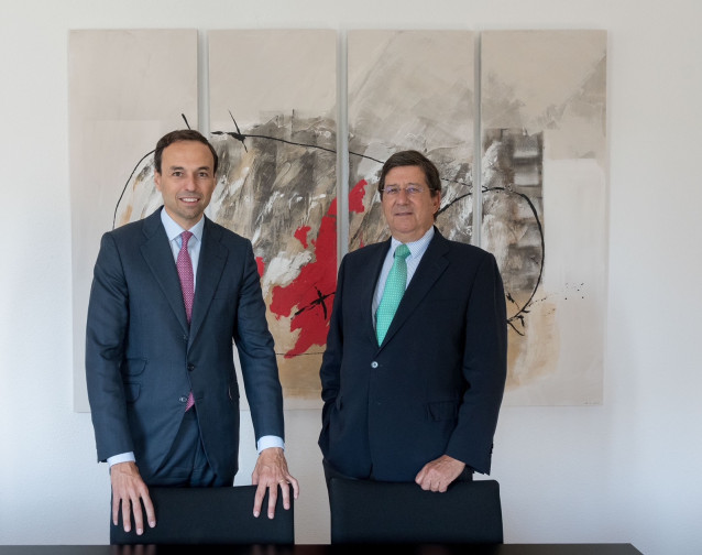 El fundador y presidente de Healthcare Activos, Jorge Guarner, y el consejero delegado, Albert Fernández
