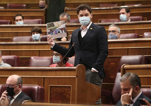 El portavoz de Esquerra Republicana (ERC) en el Congreso, Gabriel Rufián,