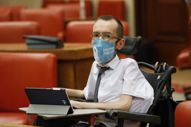 El diputado y portavoz de Unidas Podemos, Pablo Echenique.