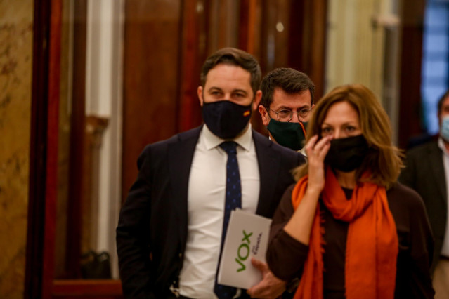 El líder de Vox, Santiago Abascal