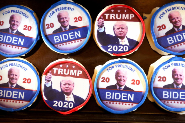 Galletas de apoyo a Trump y Biden