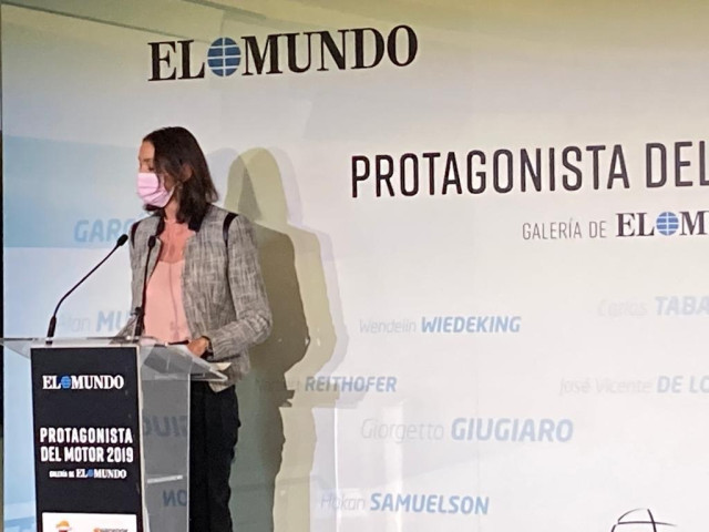 La mistra de Industria, Turismo y Comercio, Reyes Maroto, en la entrega del premio Protagonista del Motor 2019 Galería de 'El Mundo'.