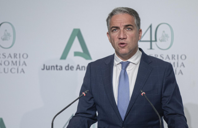 Llegada del consejero de Presidencia y Administraciones Públicas e Interior y Portavoz de la Junta de Andalucía, Elías Bendodo