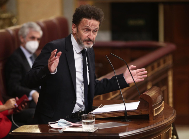 El portavoz adjunto de Ciudadanos en el Congreso de los Diputados, Edmundo Bal, durante una intervención en el Pleno de la Cámara Baja.