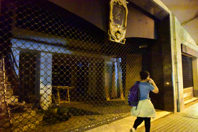 Una discoteca cerrada en Barcelona, Catalunya (España)